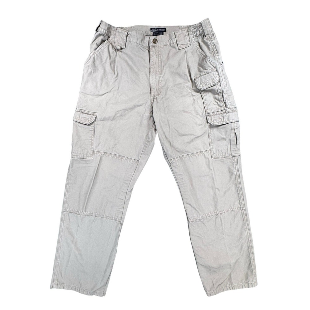 5.11 Tactical Pants Men's 36x32 Tan Khaki Utility Cargo Work Wear Canvas 74251